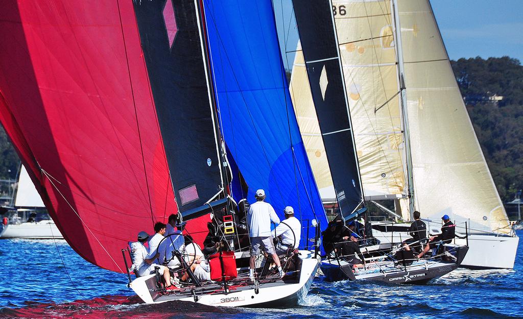 Ginger and Maserati  and other boat on Pittwater Winter Series RPAYC © Bob Fowler
